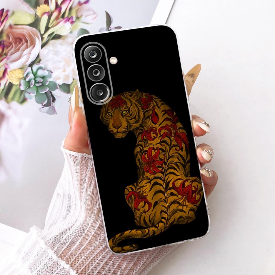 For Samsung Galaxy M36 Case SM-M366B Luxury Flowers Butterfly Painted Cover Soft Silicone Case For Samsung M16 M36 M56 5G Fundas