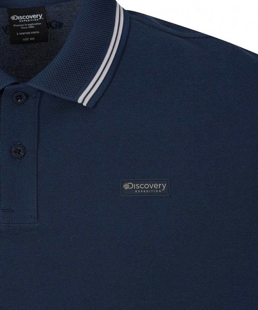 DISCOVERY EXPEDITION Men'S Collar Tipping Polo Shirt (D/Indigo)