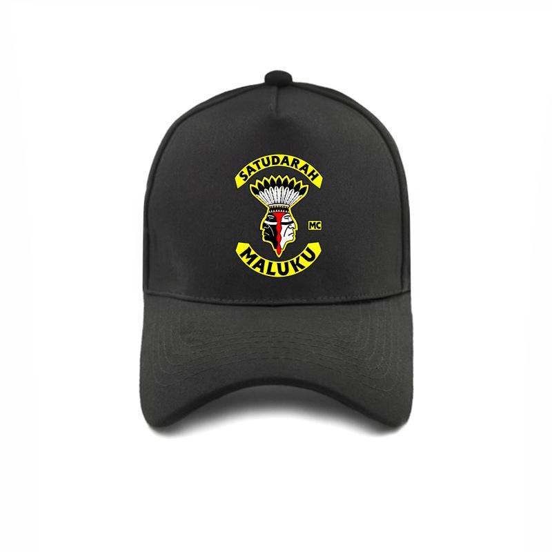 Satudarah MC World Motocyklové Baseballové Čepice Dámské Unisex Nastavitelné Snapback Klobouky