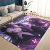 3D Dämon S-Slayer Cartoon Kamado Nezuko Anime Teppich für Wohnzimmer Schlafzimmer Haus Sofa Dekoration, Kinder rutschfeste Bodenmatte