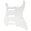 Musiclily Ultra Pickguard de Aluminio Anodizado de 11 Agujeros SSS Strat para Guitarras Eléctricas Fender Strat Standard Americano Mexicano, Color Original