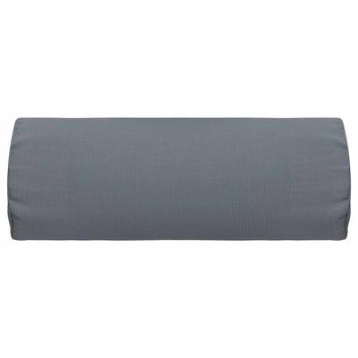 Headrest for Sun Lounger Gray 40 X 7.5 X 15 Cm Textilene
