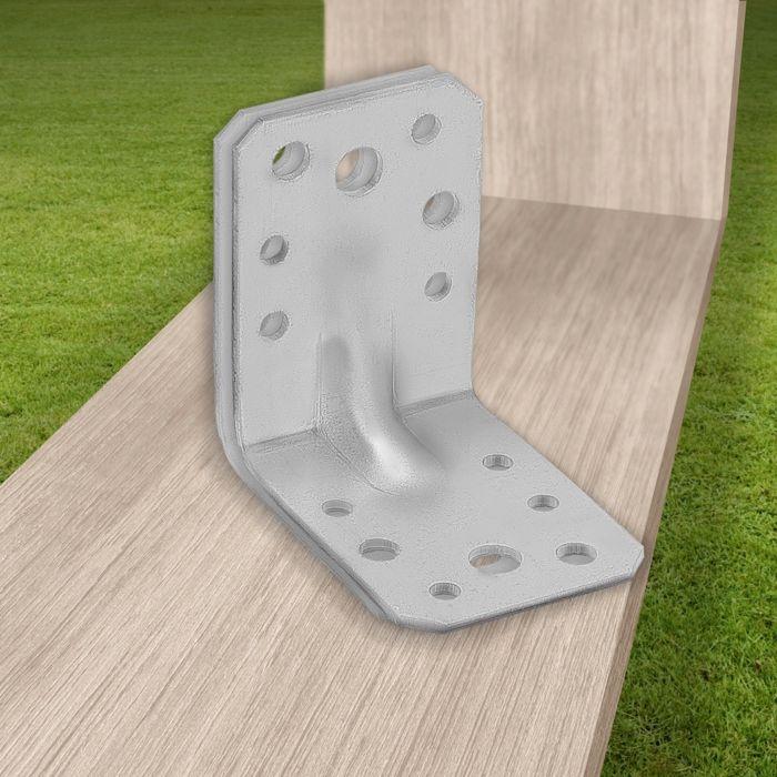 Mounting Brackets - KOTARBAU - 60 X 60 X 45 Mm - Galvanized Steel - Pack of 25 - 90 °