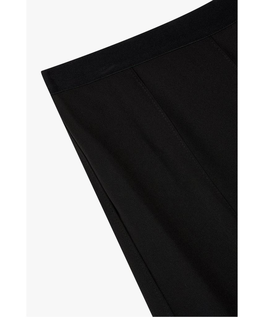 Bobeu Chiffon Layered Long Skirt _Black_7156335001