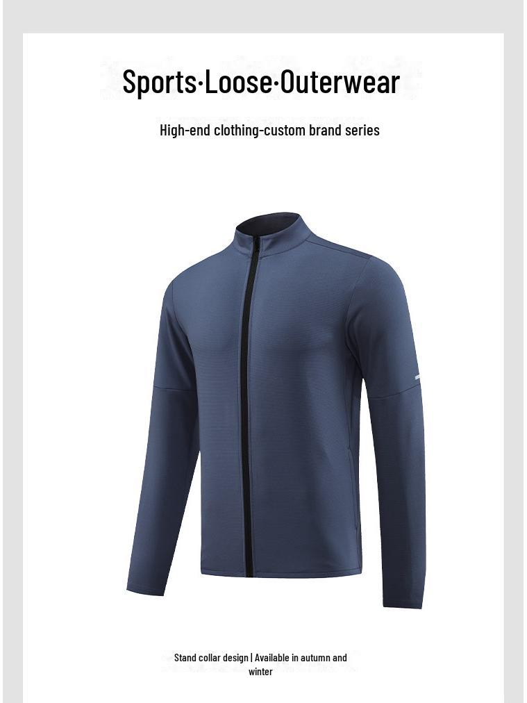 Herren Leichte Schnelltrocknende Sportjacke: Cardigan mit durchgehendem Reißverschluss für Laufen, Fitness und Training
