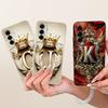 For Samsung Galaxy A57 A37 A17 5G Case SM-A176B SM-A376B SM-A576B Shockproof Cover Letter Crown Soft Funda For Samsung F17 Coque