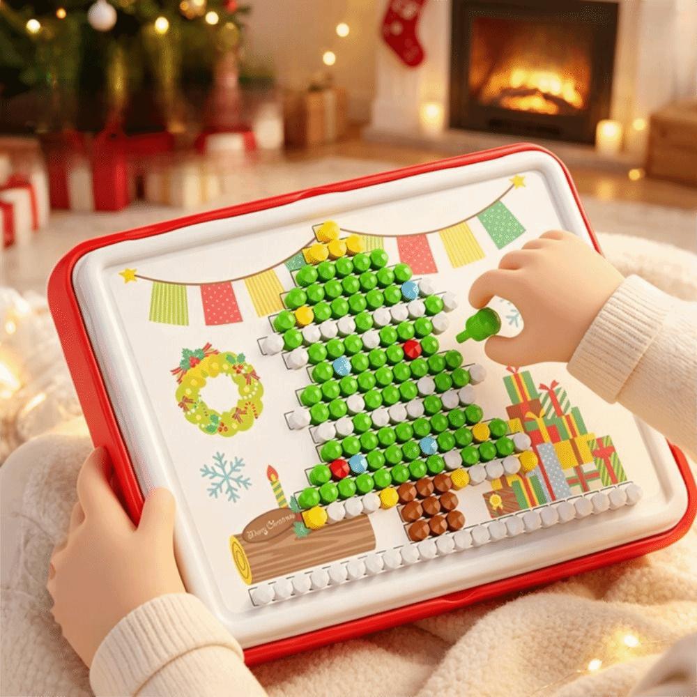 Mushroom Shaped Pegs Pegboard Puzzle Set Creative Building Toy  Screen Free Playtime