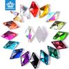 Kristal Handgenaaide Diamant, Glas Strass Diy Kristalmateriaal, Ruit Creatieve Kledingaccessoires