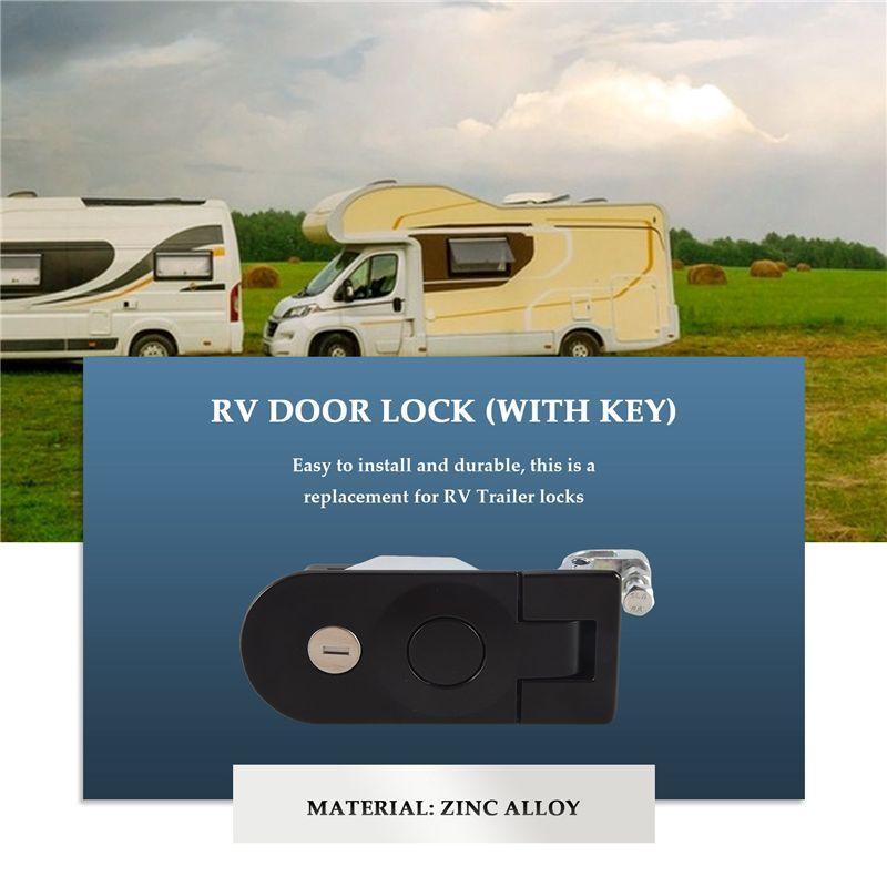 A03E-Door Lock Heavy Duty Compression Latch Lever Lock For RV Marine Camper