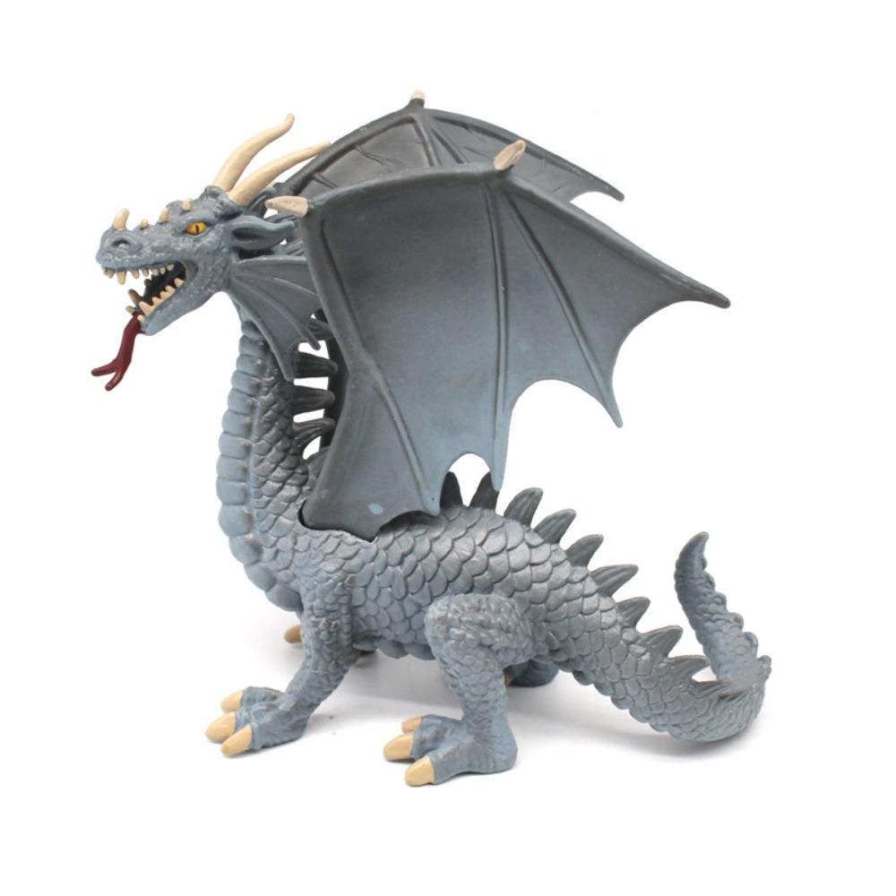 Ice Flying Dragon Simulation Warcraft Western Beast Dragon Animal Model Children Gift