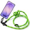 Coque Silicone - BOOLING - pour Samsung Galaxy S26 Plus - Antichoc avec Cordon Démontable Vert