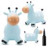 Kids Blue Giraffe Inflatable Bouncer with Pump