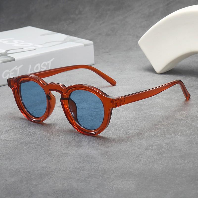 Round Small Frame Sunglasses Retro High-End Men Women Sun Glasses Trendy Outdoor UV400 Shades Fashion Goggles