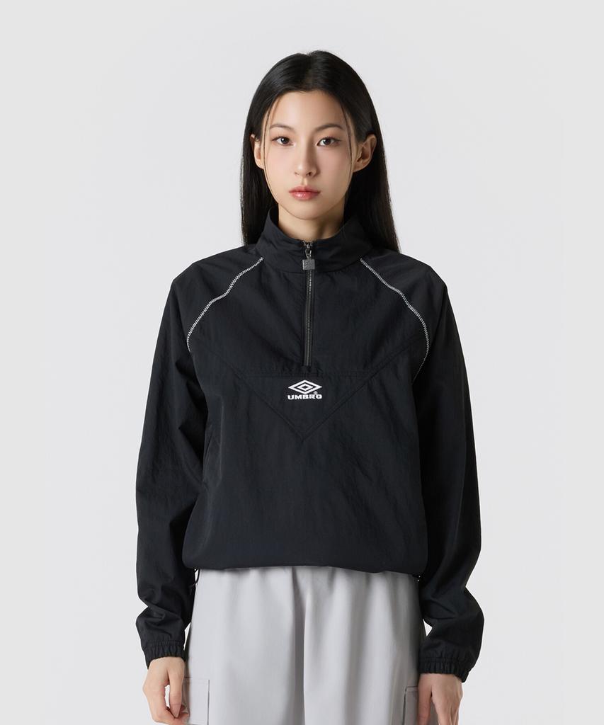 Umbro Hbl Royal College Stand Neck Anorak Black (Uq323Cwt99) (B Type)