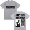 Tame Impala Currents Album Double Sided Graphic T-Shirt Psychedelic Rock Band Unisex Black Cotton T-shirts