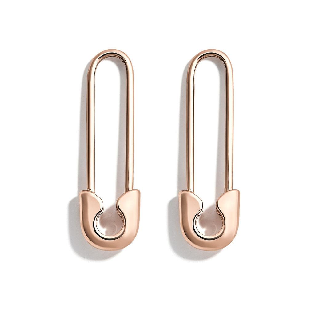 Elegante mehrfarbige Metall-U-förmige Ohrringe Modischer Modeschmuck für Frauen