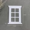 1Pc Doll House Miniature Window Frame Model Decoration Windows Dollhouse 1/12 Mini Furniture Toy