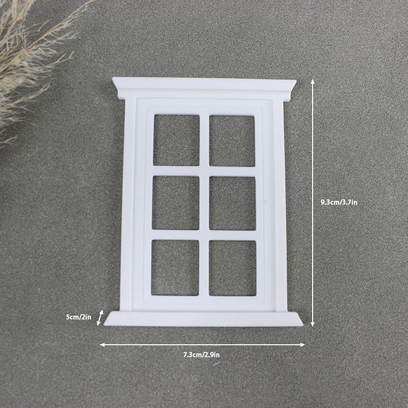 1Pc Doll House Miniature Window Frame Model Decoration Windows Dollhouse 1/12 Mini Furniture Toy