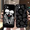 Art Skull Lovely Phone Case Cover Coque For Iphone Xiaomi Mi Samsung Galaxy Redmi Note A S 11 12 13 14 15 16 22 23 24 5G Pro Plus Max Fe Ultra
