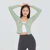 [Swc24056-07] Twist Bolero Cover-Up Salt Green