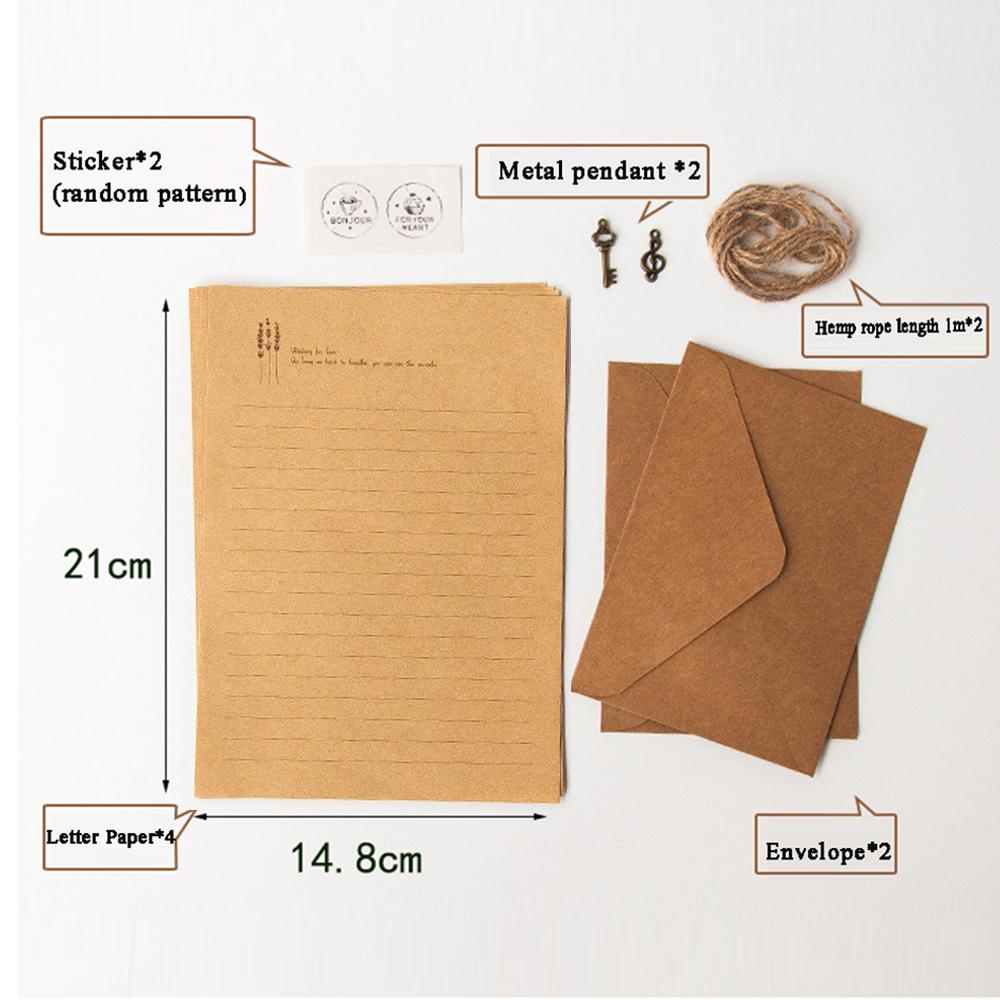 Letter Supplies Vintage Kraft Paper Envelope Letter Pad Envelopes Letter Paper Writing Paper