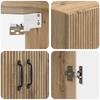 Cabinet Set 2 pcs Artisan Oak Wood Based Material