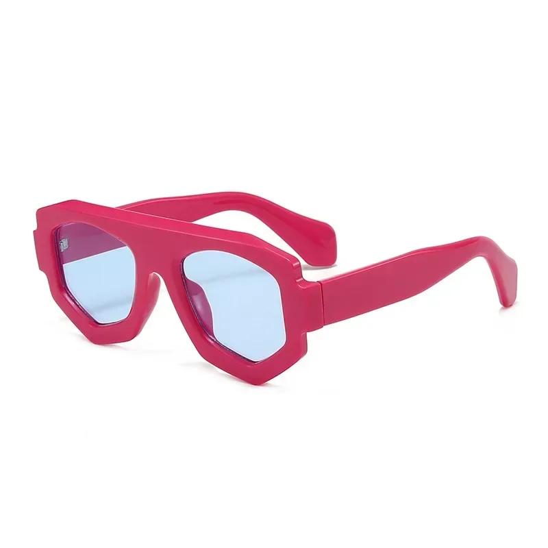 Fashion UV400 Sunglasses for Men Women Personalized Irregular Full Frame Outdoor Driving Travel Street Trend Eyewear