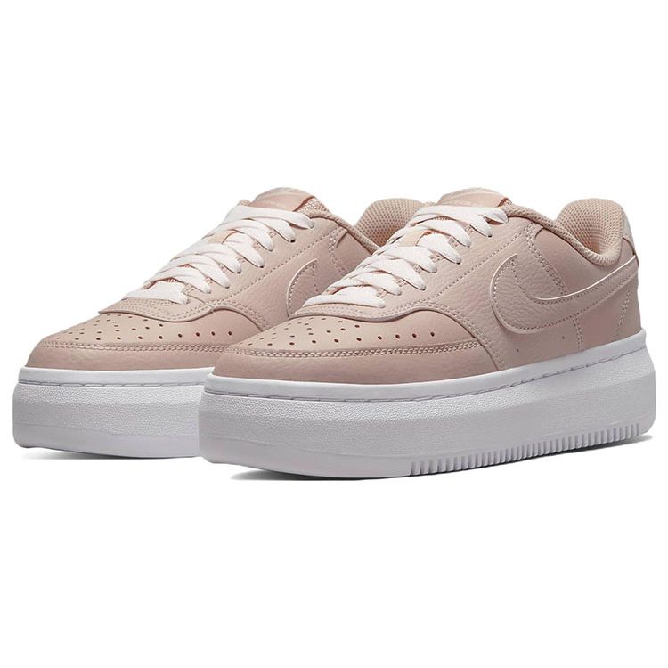 Nike Court Vision Alta Pink Oxford Damen Sneaker Weiß Hell-Zartrosa DM0113-600