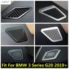 Car Dashboard Speaker Audio Horn Frame AC Air Outlet Vent Cover Trim For BMW 3 Series G20  - 2024 Accessories Interior Kit