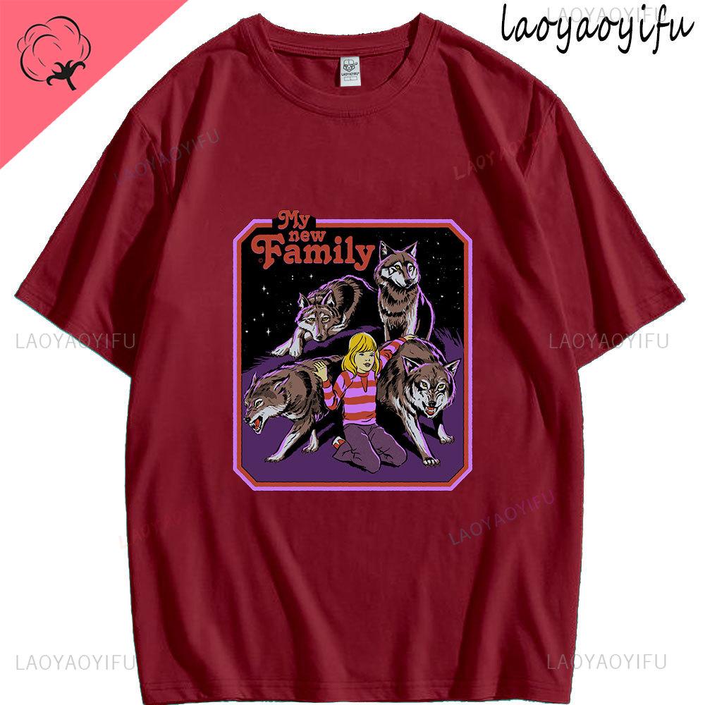 My New Family Theme 100Cotton Mens Womens Summer Shortsleev Fashion New Outdoor Clothes Casual Simple Round Neck Tee