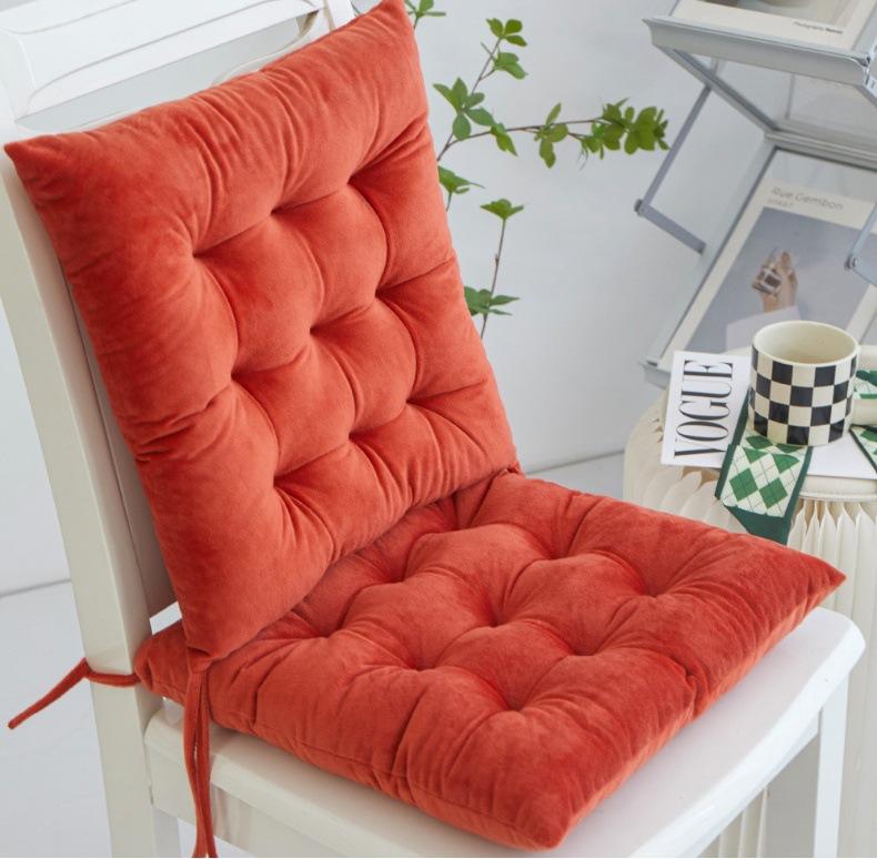 Square Chair Cushion Solid Color Fluff Thick Elastic Cushions Seat Cushion Modern Home Decor Outdoor Car Washable Pillow 40x40cm