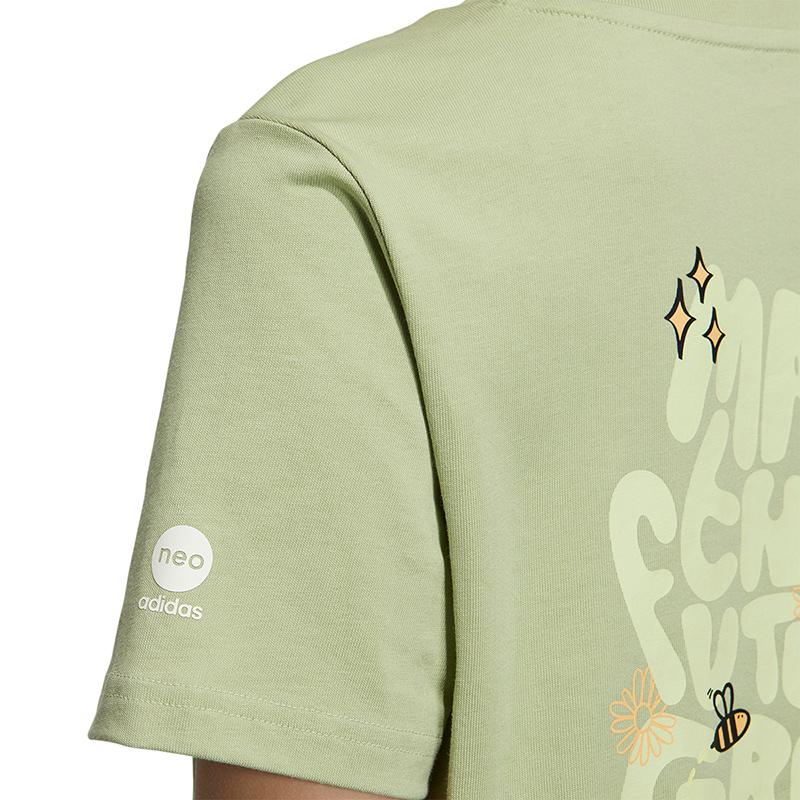 Adidas Neo T Shirt Women's Light Green HS6838