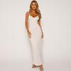 Elegantní Slim Fit Výstřih do V Sexy šaty Dámská Móda Vintage Krajka Sling Party Club Šaty Ženy Vysoký pas Jednobarevné Ležérní Dlouhé šaty Dámské 24535