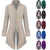 Men's 2025 Punk Gothic Victorian Lace Tailcoat Jacket