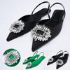Summer Women 'S Shoes Rose Pink Wedding Shoes Sequined Exposed Documentary Shoes