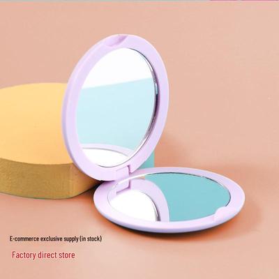 Compact Double-Sided Folding Makeup Mirror