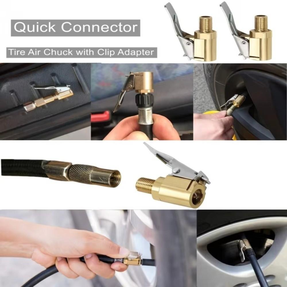 8mm Size Air Chuck Adapter Automotive Grade Brass Air Chuck  Vehicle Inflation