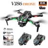 Noua dronă V186 Pro 8K profesională cu trei camere HD Fotografie aeriană Evitarea obstacolelor FPV Motor fără perii Quadrotor Dron UAV