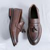 Classic British Style Tassels Loafers Thick Sole Pointed Toe Designer Leather Shoes High-quality Business Formal Casual Shoes