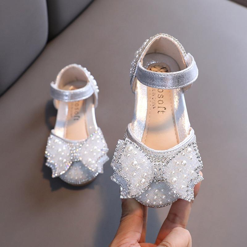 Summer New Korean-style Girls' Small/medium/large Children's Princess Casual Single Shoes Performance Shoes Little Girl Children's Leather Shoes