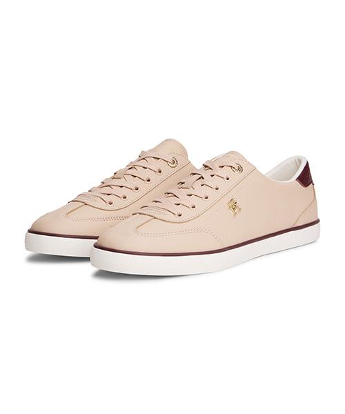 Tommy Hilfiger Low Profile Leather Sneakers - Beige T52G1ARS170WT10JY
