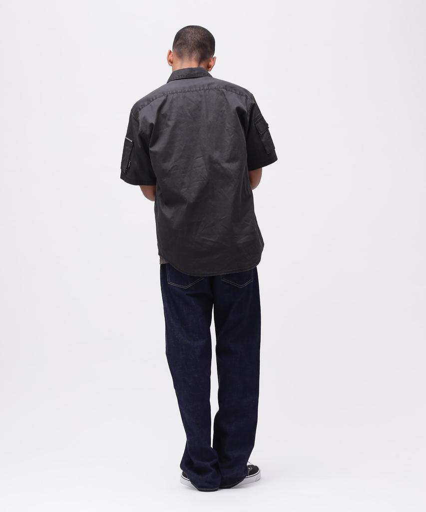 AVIREX 50th Anniversary PIGMENT FATIGUE SHIRT Men's M 010 Black 783-5123009