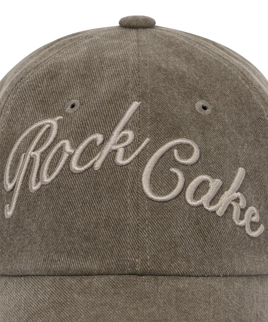 ROCKCAKE Script Pigment Ball Cap - Khaki