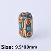 Handmade Nepalese Buddhist Tibetan Brass Metal & Clay Loose Craft Beads for Necklace Jewelry Making DIY