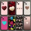 Altın Pembe Glitter Kalp Telefon Kılıfı iPhone Samsung Galaxy Redmi Xiaomi Oppo OnePlus Not SA 7 8 9 10 11 12 13 14 20 21 22 23 53 54 Pro Max Ultra