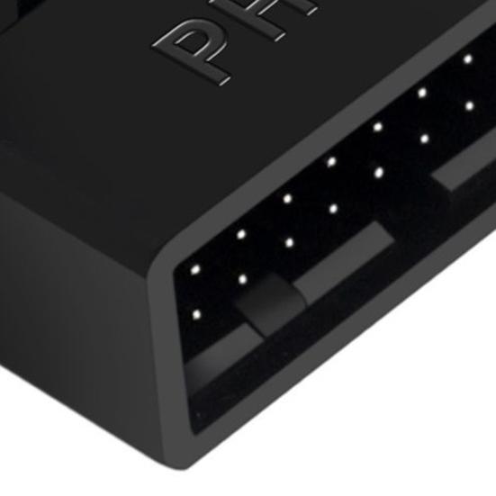 Motherboard USB Converter Easy Installation Pin 90 ABS USB3.0 19/20 Lossless Transmission Degree Adapter