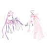 Cute Bag Charm Pendant Keyring Bowknot Heart Braided Rope Keychain Bag Charm for Backpack Purse Handbag Decoration