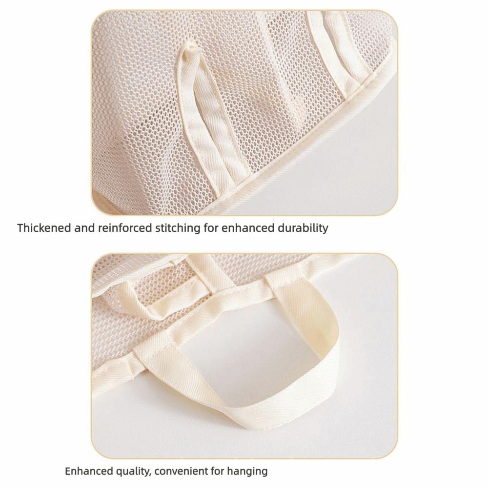 Space Saving Hanging Storage Bag Mesh Pocket Large Capacity Sock Storage Bag Wall Mounted Multifunctional Closet Organizer