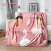 Cute Ballet Girl Ballerina Unicorn Cartoon Soft Plush Blanket,Flannel Blanket Throw Blanket for Living Room Bedroom Sofa Picnic