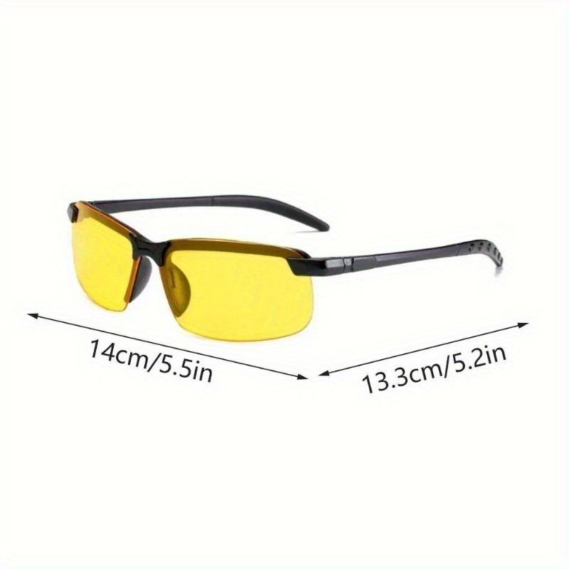Non-polarized Plastics Night Vision Glasses Men Eyewear Day Night Anti-Glare Driving Glasses for Women Half Frame Fashion Day and Night Eyewear
